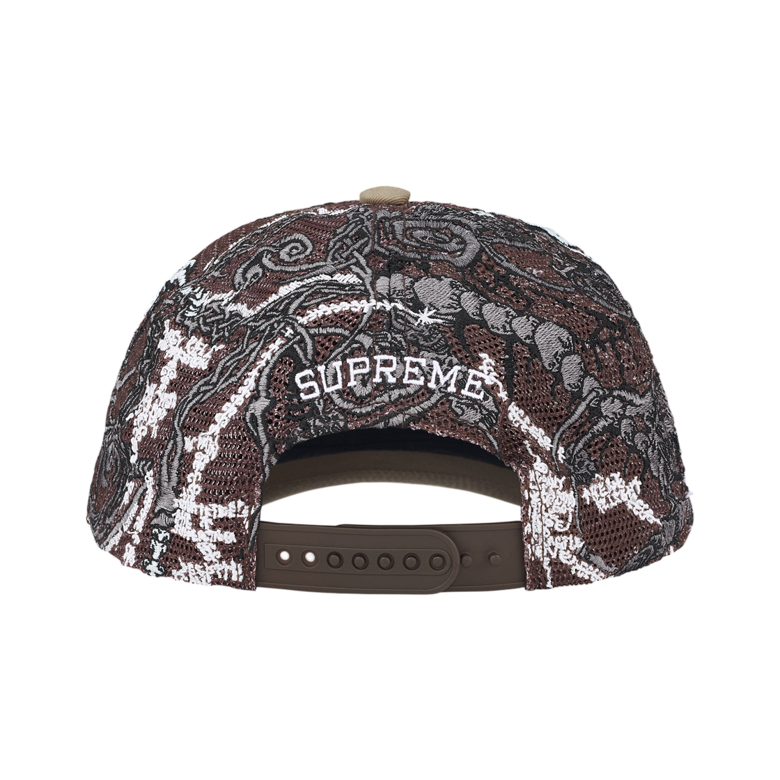 슈프림 웜뱃 자수 메쉬 백 6-패널 탄 - 26SS(Supreme Wombat Embroidered Mesh Back 6-Panel Tan - 26SS) - 3