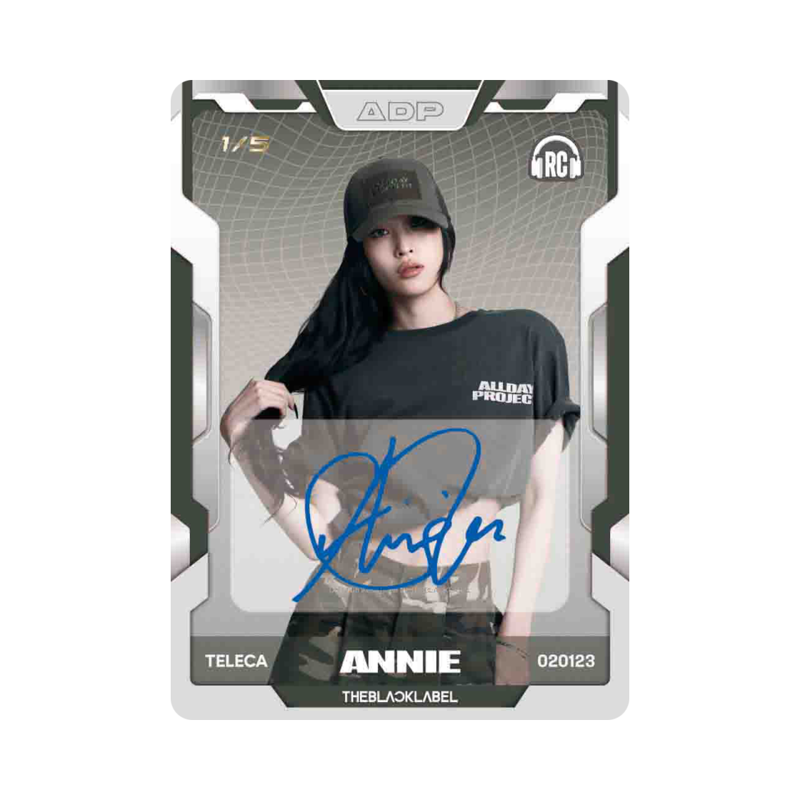 테레카 올데이 프로젝트 한정 오토그래프 패러렐 애니(TELECA Allday Project Limited Autograph Parallel Annie)