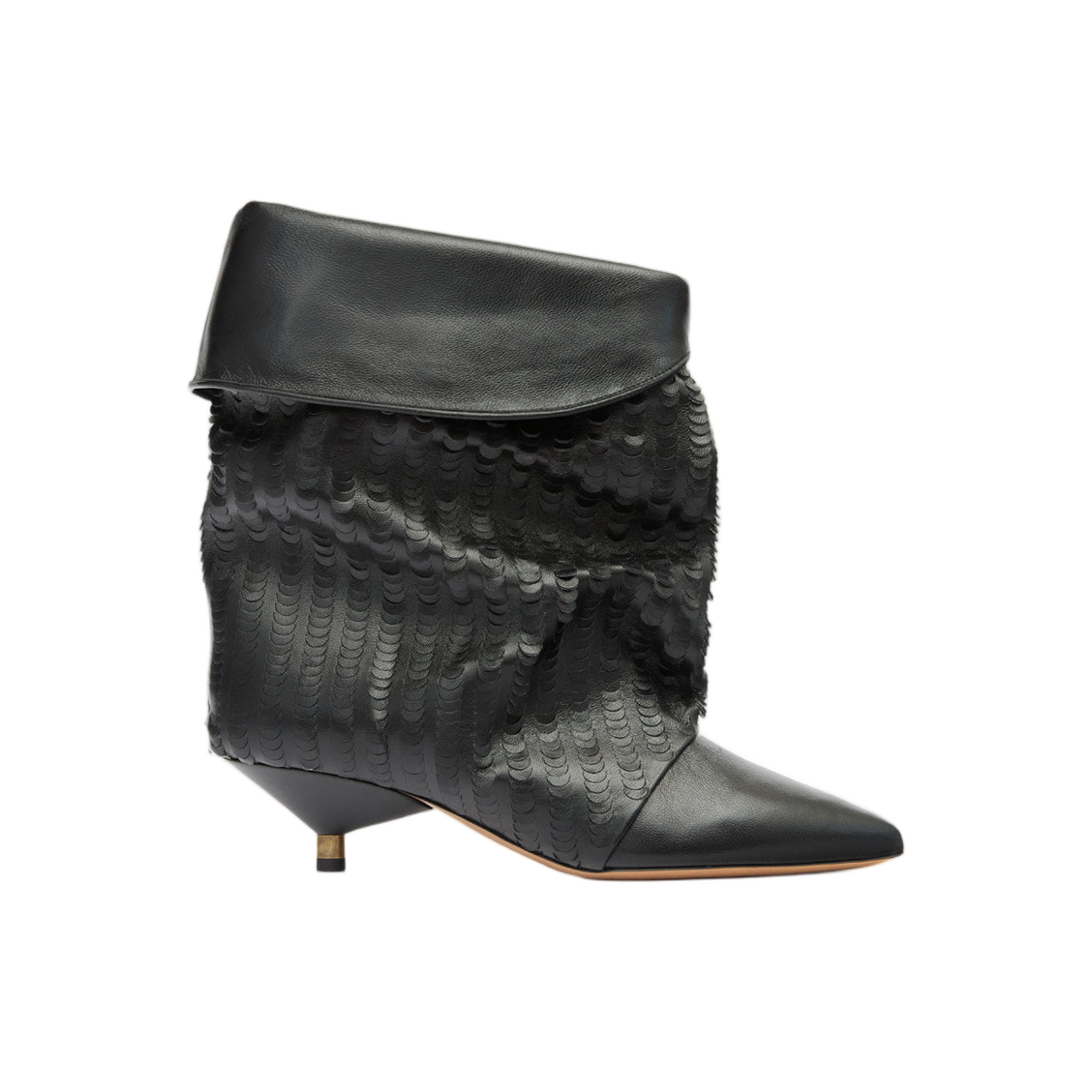 BO0120FB-D1A37S-01BK (W) Isabel Marant Edrik Leather Boots Black