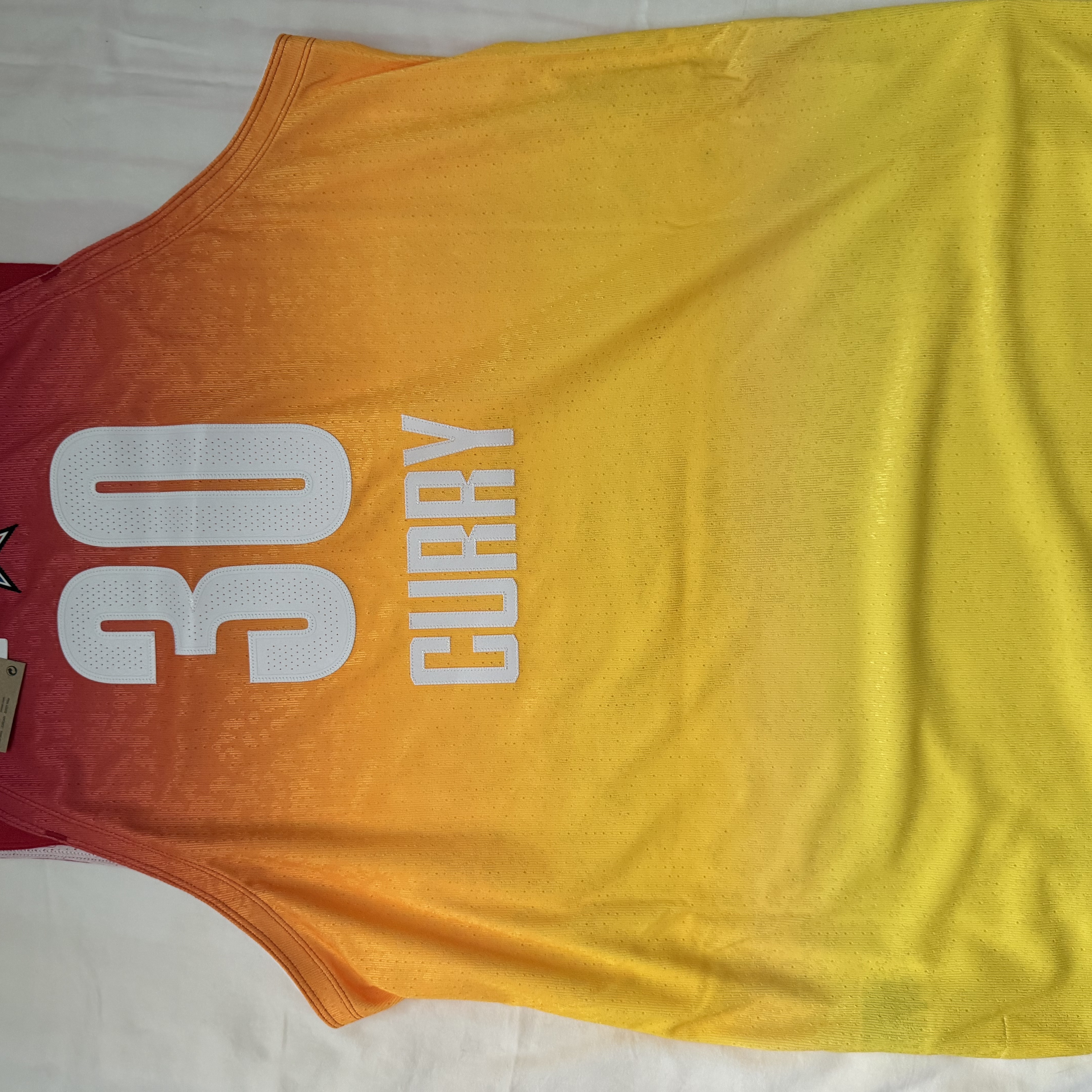 Jordan Stephen Curry 2023 All Star Edition Dri-Fit NBA Swingman Jersey Carmine 착용 스타일 - 2