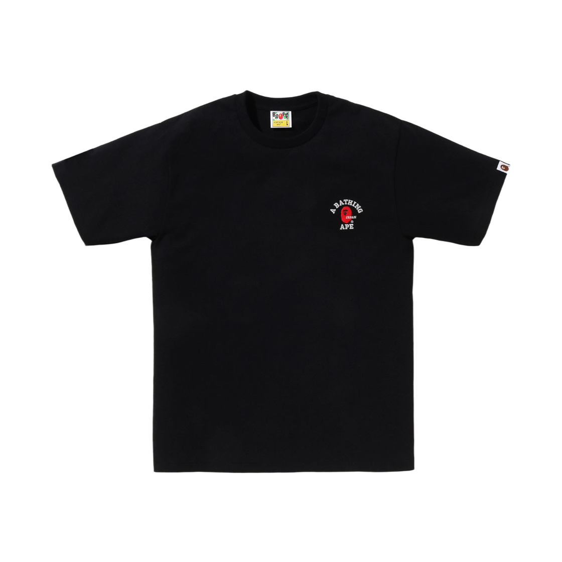 - BAPE College One Point Embroidery T-Shirt Black