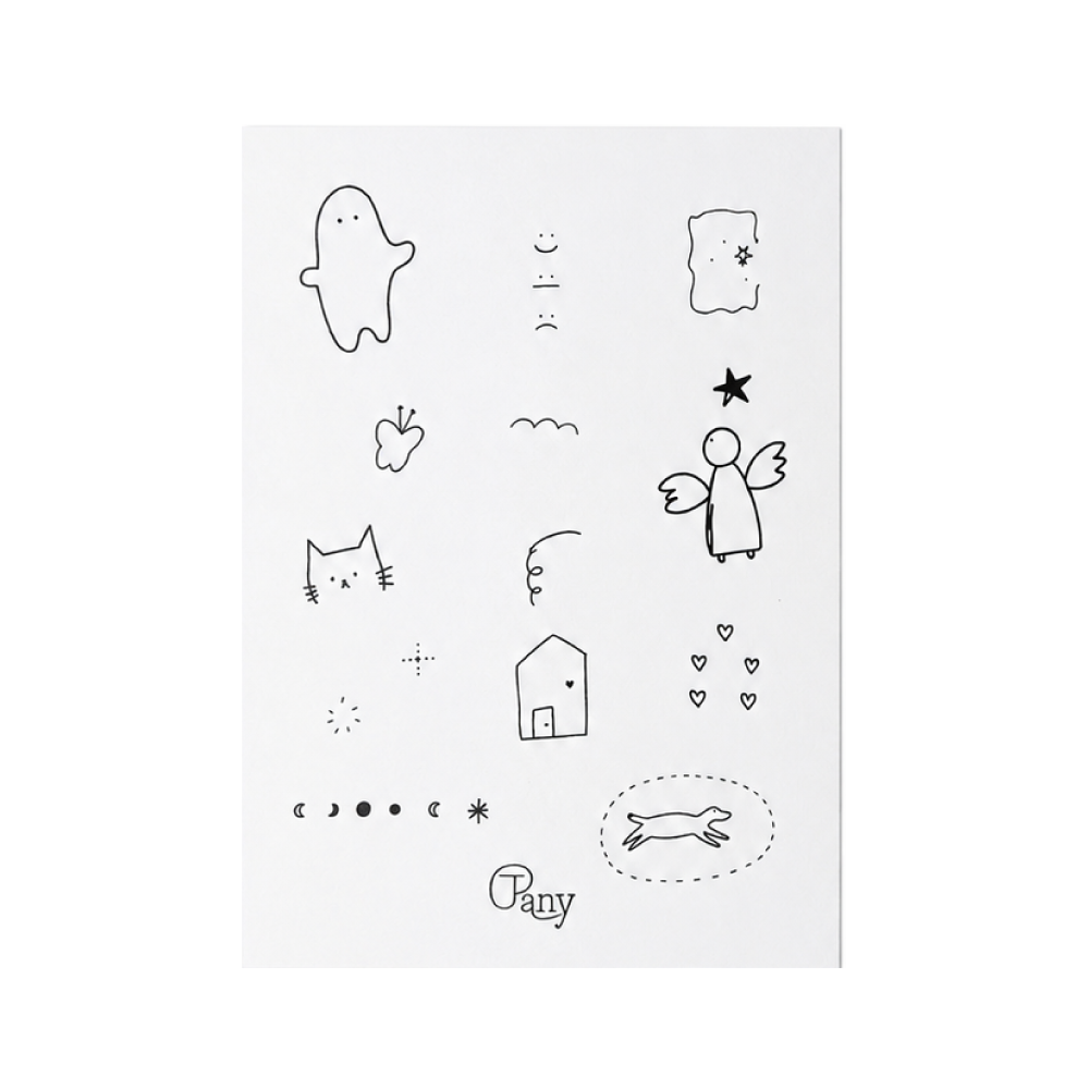 비비블 하우스 작은조각모음 1 타투 스티커(BIBIBL HOUSE Little Pieces1 Tattoo Sticker)