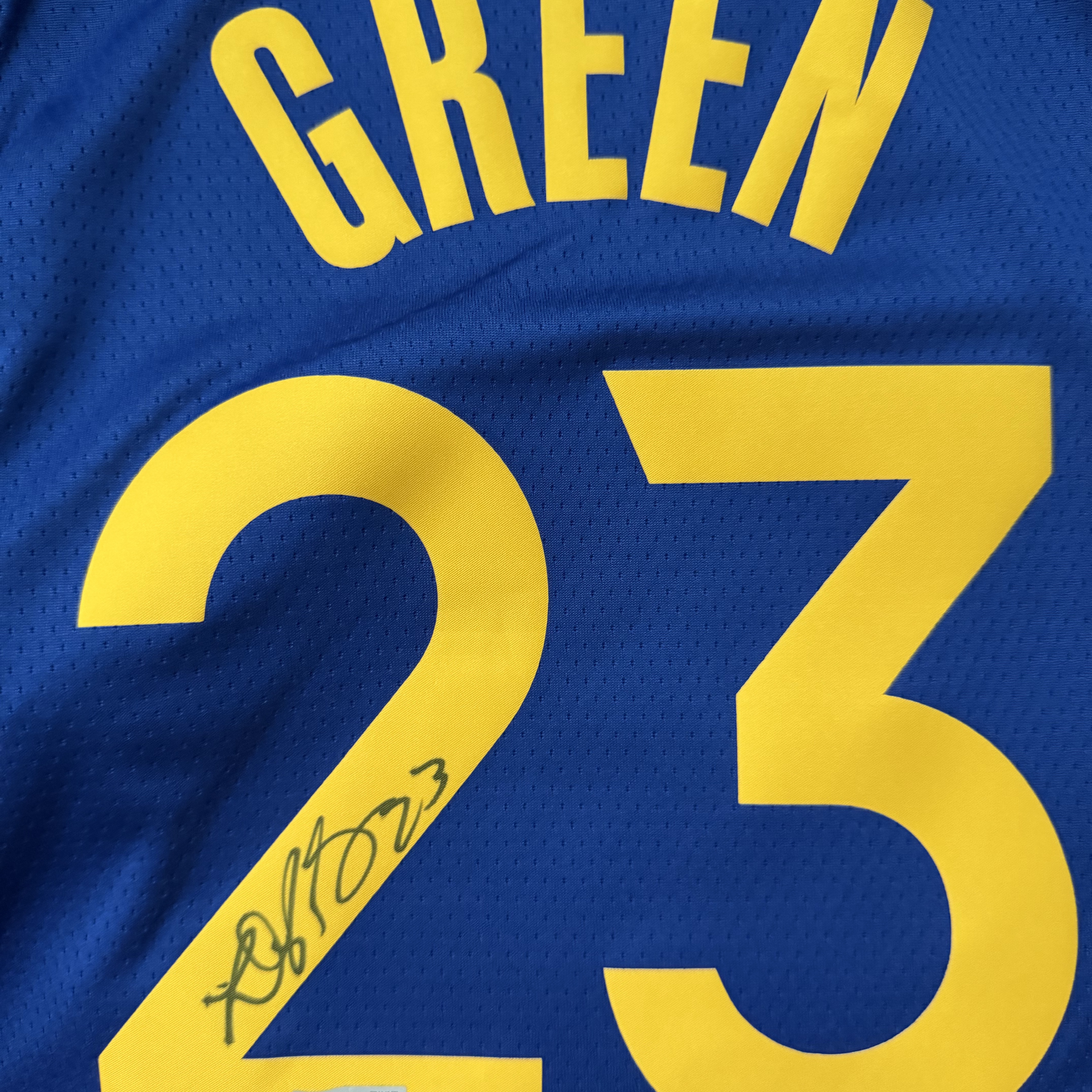 Nike Stephen Curry Golden State Warriors Icon Edition Dri-Fit NBA Swingman Jersey Rush Blue (DN2005-401) (Marking Ver.) 착용 스타일 - 4