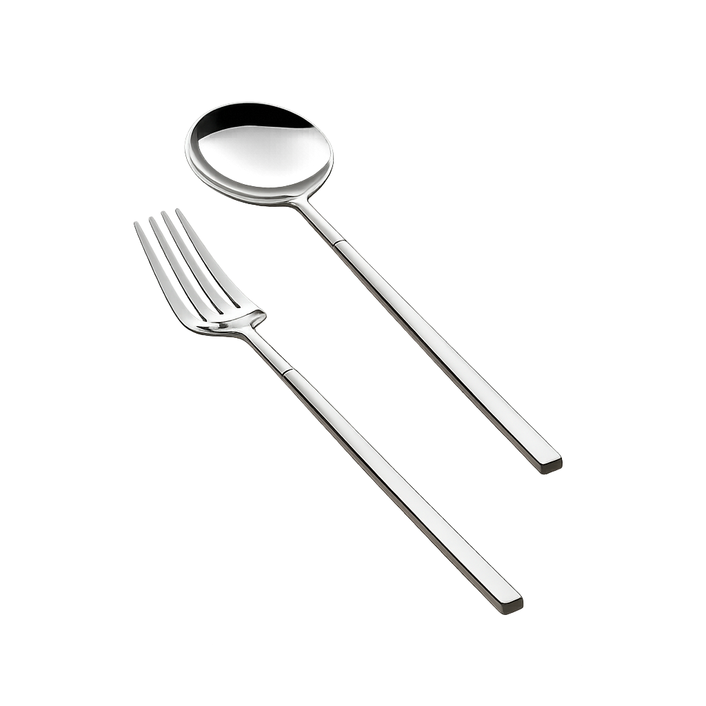 이엠이 교토 디저트 커트러리 2종세트 (루시도)(EME Kyoto Dessert Cutlery Set, 2 Pieces (Lucido Finish))