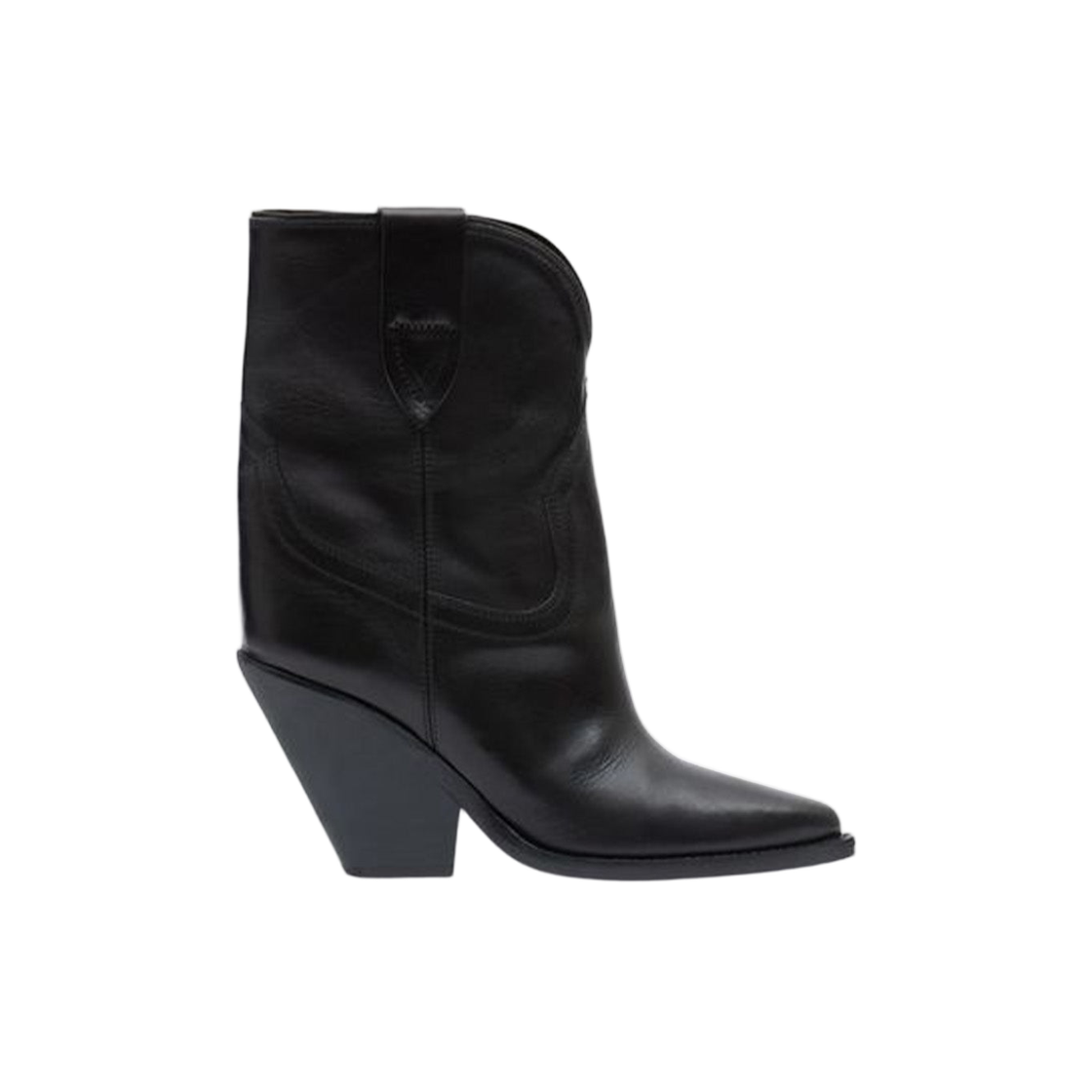 BO0004FA-A1A04S-01BK (W) Isabel Marant Leyane Heeled Cowboy Boots Black