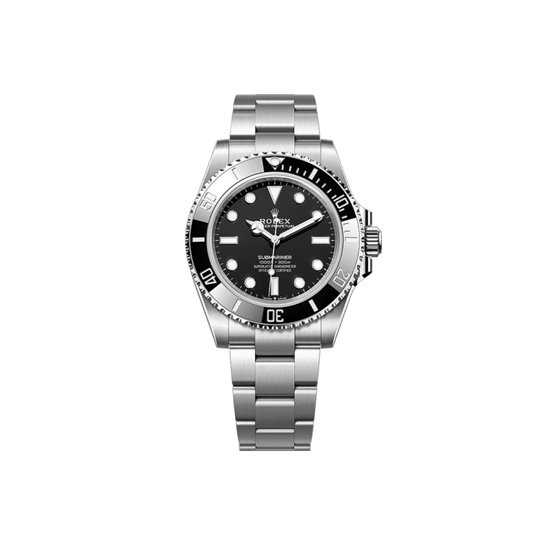 ITNHKOUIU9LC Rolex Submariner No Date 124060 Black Dial Oyster No. 8129