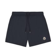 Moncler Logo Patch Swim Shorts Night Blue - 25SS