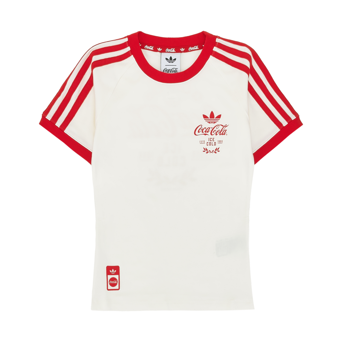 KY7559 Adidas x Coca-Cola 3-Stripes T-Shirt Core White - US Sizing