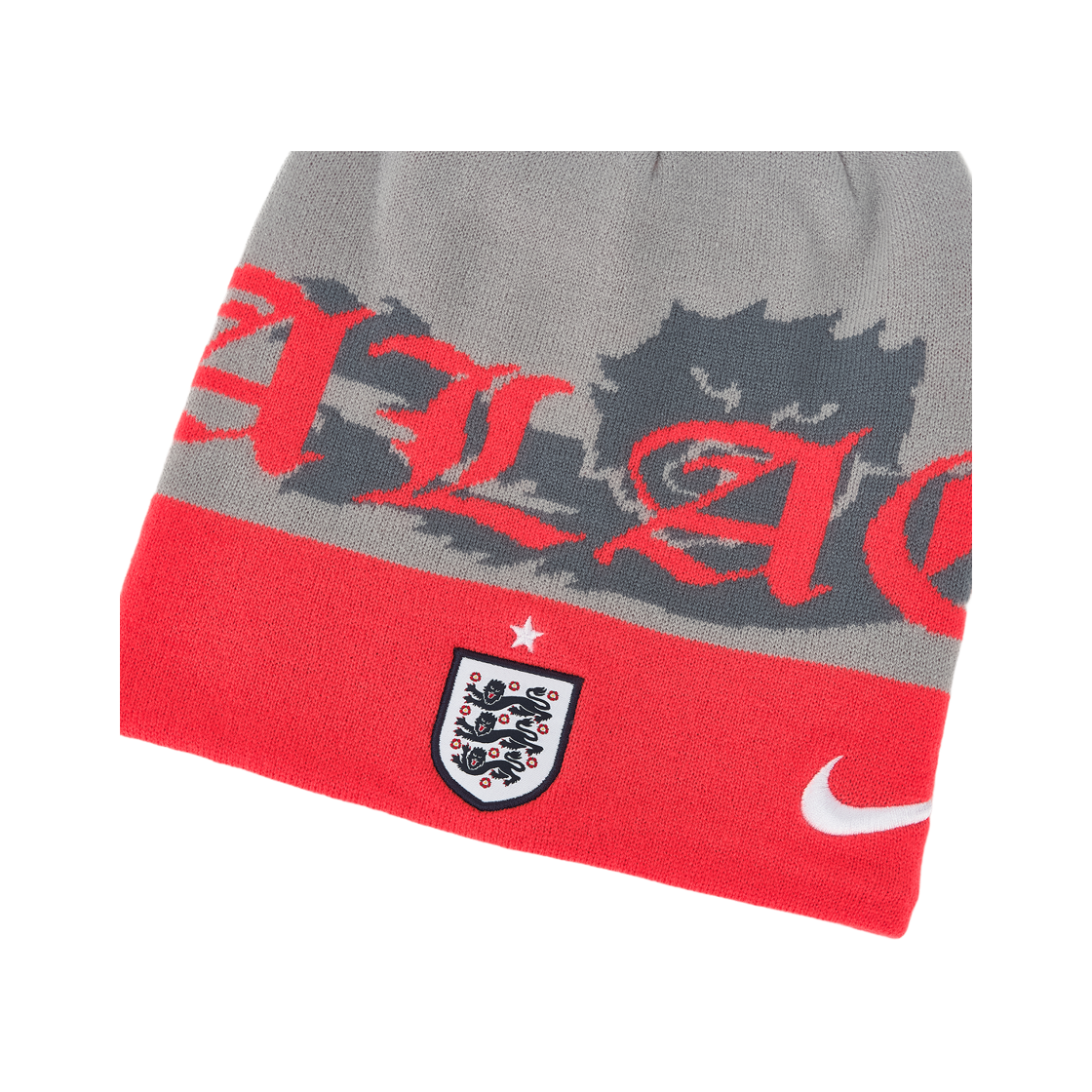 팔라스 x 나이키 잉글랜드 언커프드 비니 퓨터 그레이 쿨 그레이(Palace x Nike England Uncuffed Beanie Pewter Grey Cool Grey) - 3