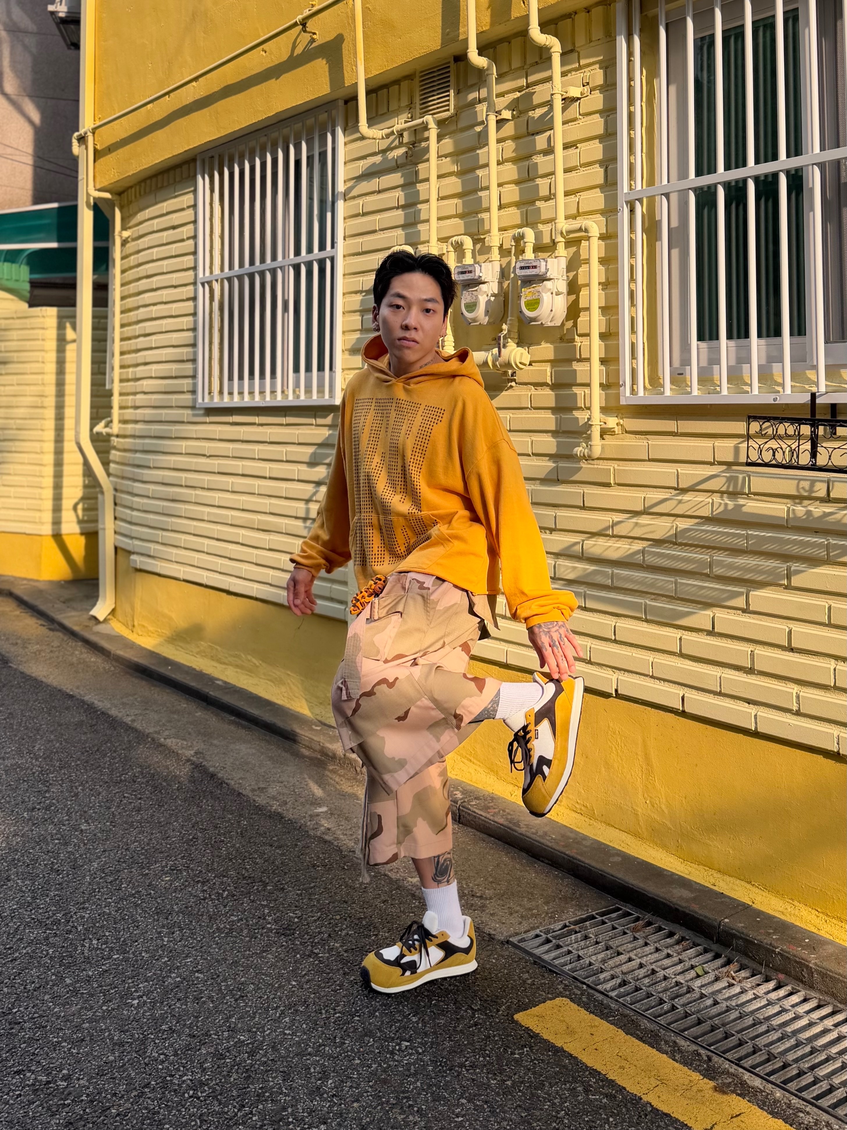 Wapworks Field Safety Bermuda Desert 착용 스타일 - 5