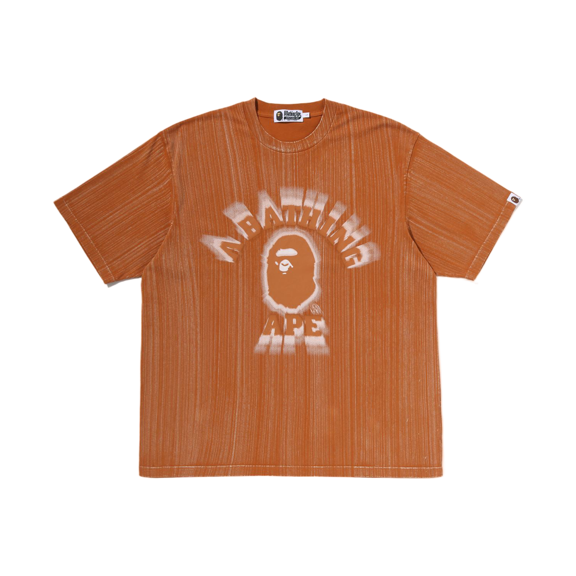 - BAPE Brush College Relaxed Fit T-Shirt Brown