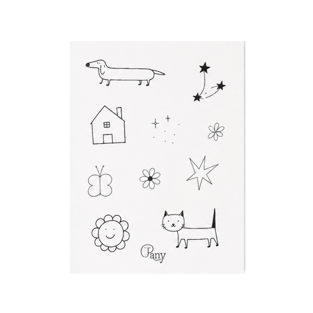비비블 하우스 작은조각모음 3 타투 스티커(BIBIBL HOUSE Little Pieces3 Tattoo Sticker)