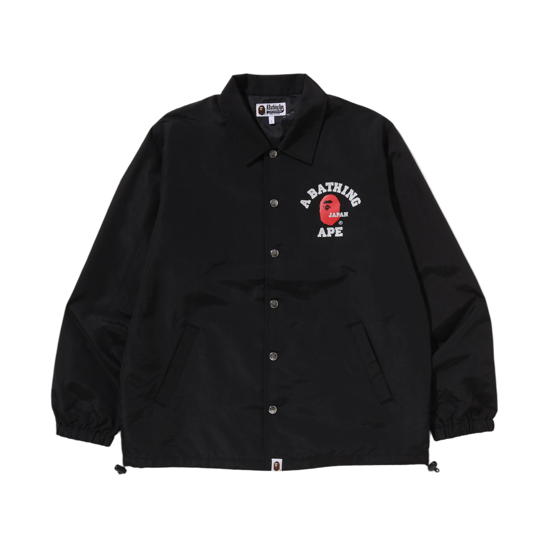 베이프 컬리지 원 포인트 코치 자켓 블랙(BAPE College One Point Coach Jacket Black)