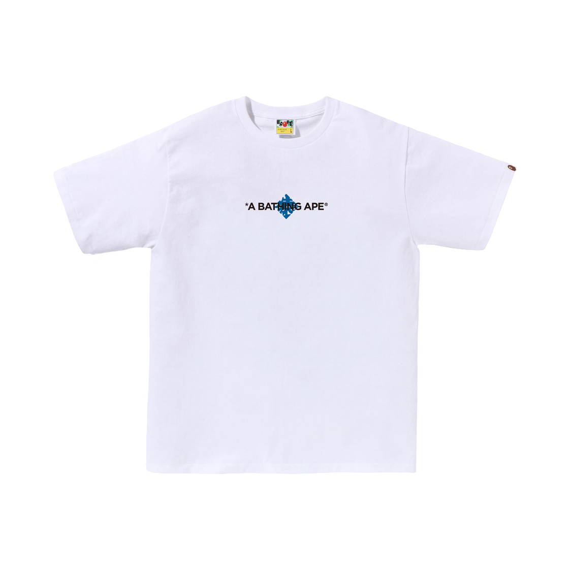 베이프 재패니즈 팬 티셔츠 화이트 블루(BAPE Japanese Fan T-Shirt White Blue) - 1