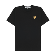 Play Comme des Garcons Gold Heart T-Shirt Black