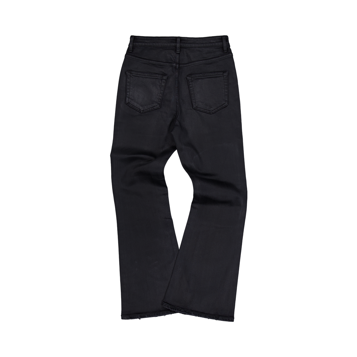 언더마이카 무.188 클래식 로고 세미 플레어 코티드 진 블랙(Undermycar Mu.188 Classic Logo Semi Flare Coated Jeans Black) - 2