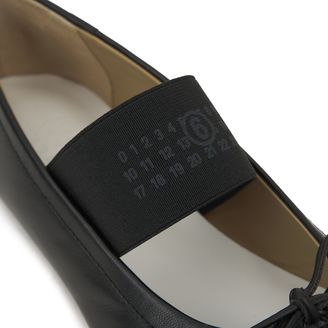 (W) MM6 메종 마르지엘라 아나토믹 뉴메릭 발레리나 블랙((W) MM6 Maison Margiela Anatomic Numeric Ballerinas Black) - 8