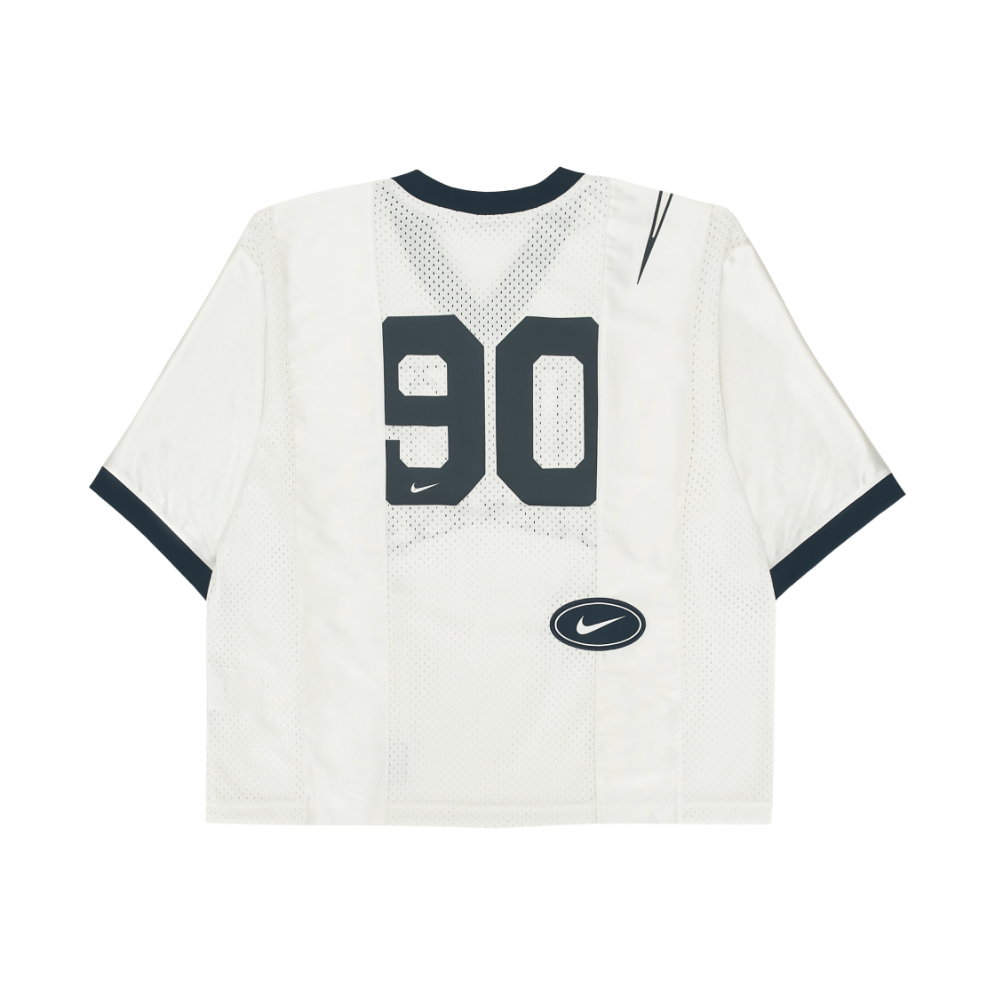 (W) 나이키 NSW 스트리트 오버사이즈 그래픽 저지 세일 아머리 네이비 - 아시아((W) Nike NSW Street Oversized Graphic Jersey Sail Armory Navy - Asia) - 2