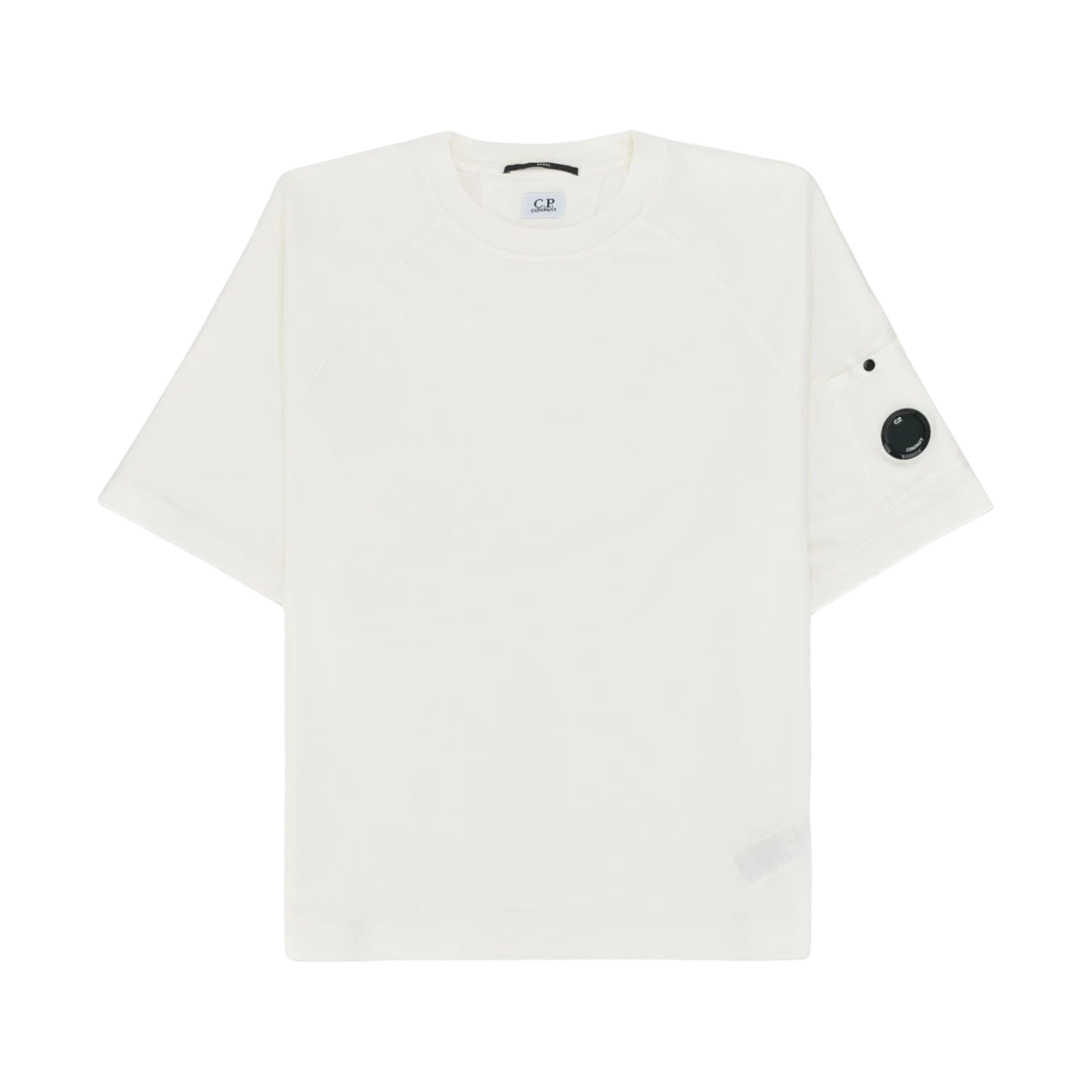 C.P. Company C.P. Company Light Fleece Short Sleeve Sweatshirt Gauze White - 26SS · L