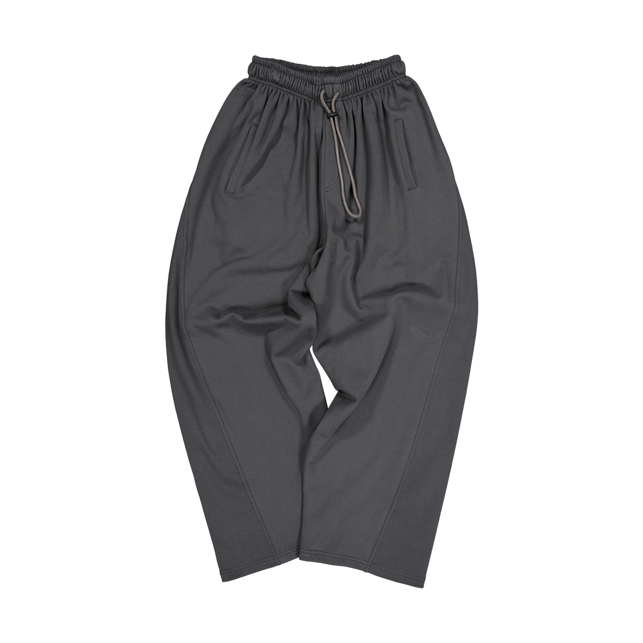 언더마이카 무.181 클래식 로고 립 패널 스웨트 팬츠 차콜(Undermycar Mu.181 Classic Logo Rib Panel Sweat Pants Charcoal)