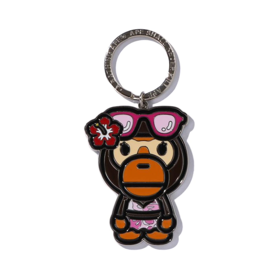 베이프 베이비 리사 썸머 메탈 키체인 브라운(BAPE Baby Lisa Summer Metal Keychain Brown)