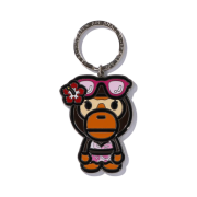 BAPE Baby Lisa Summer Metal Keychain Brown