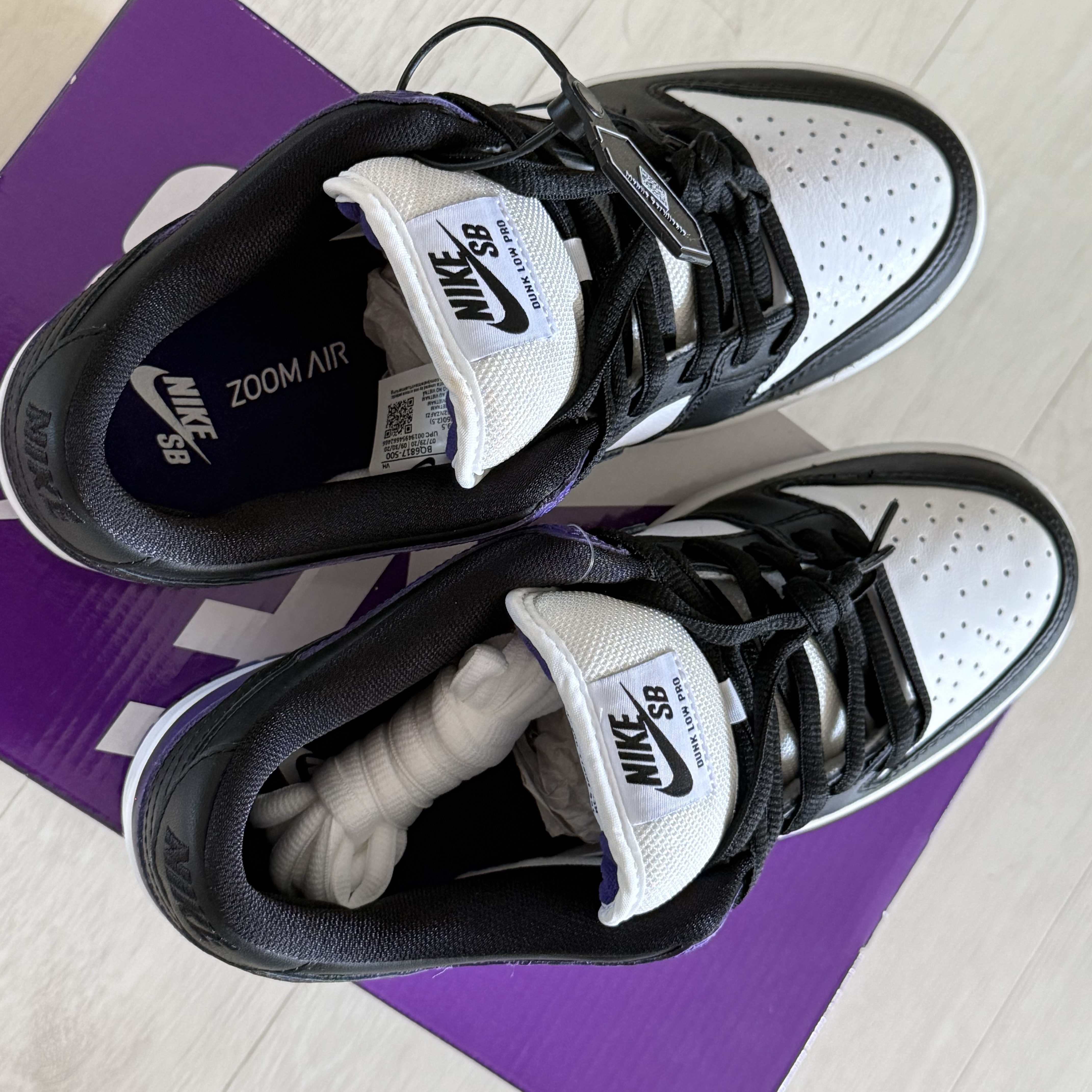 Nike SB Dunk Low Pro Court Purple 착용 스타일 - 3