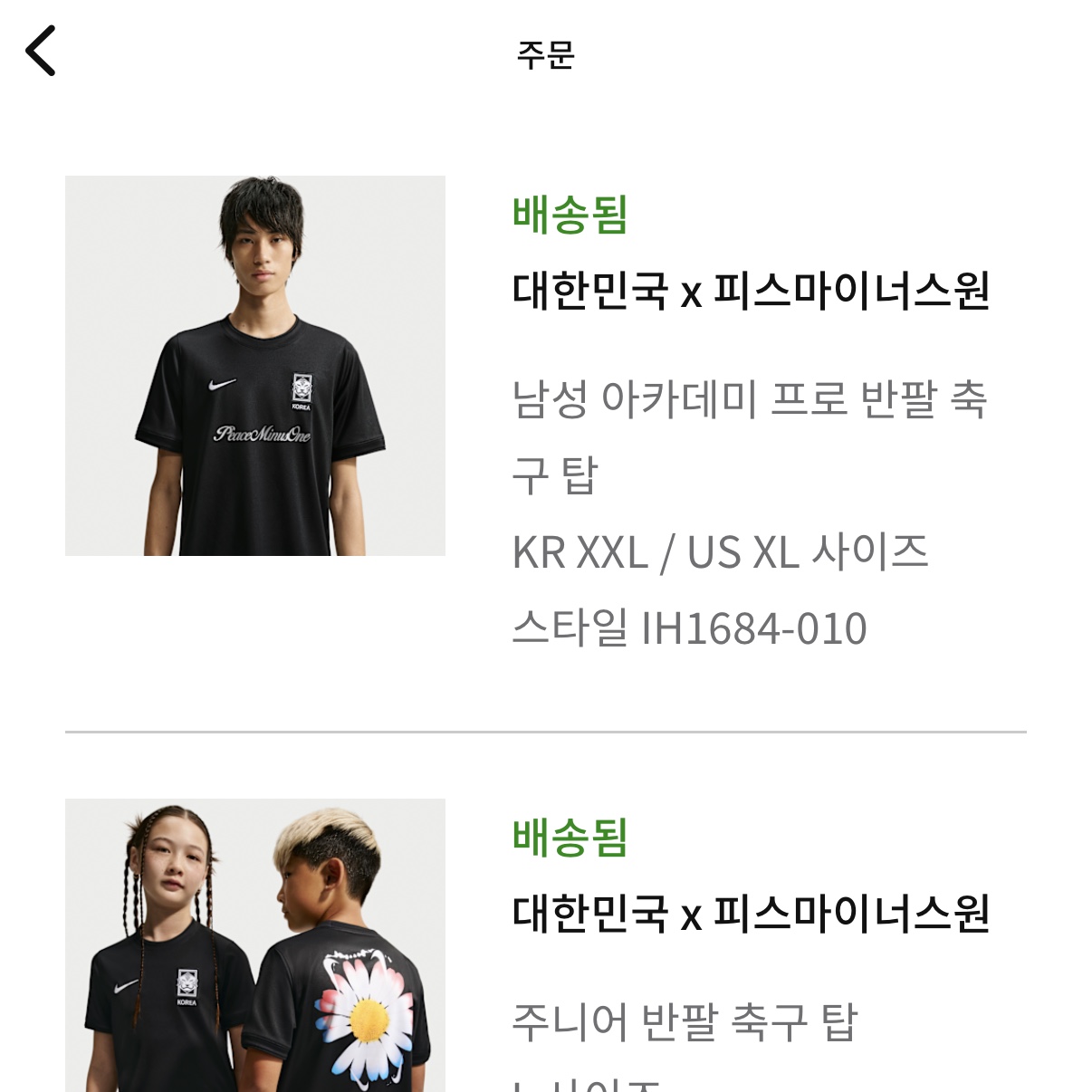 Nike x Peaceminusone Korea Academy Pro Short-Sleeve Football Top Black White 착용 스타일 - 1