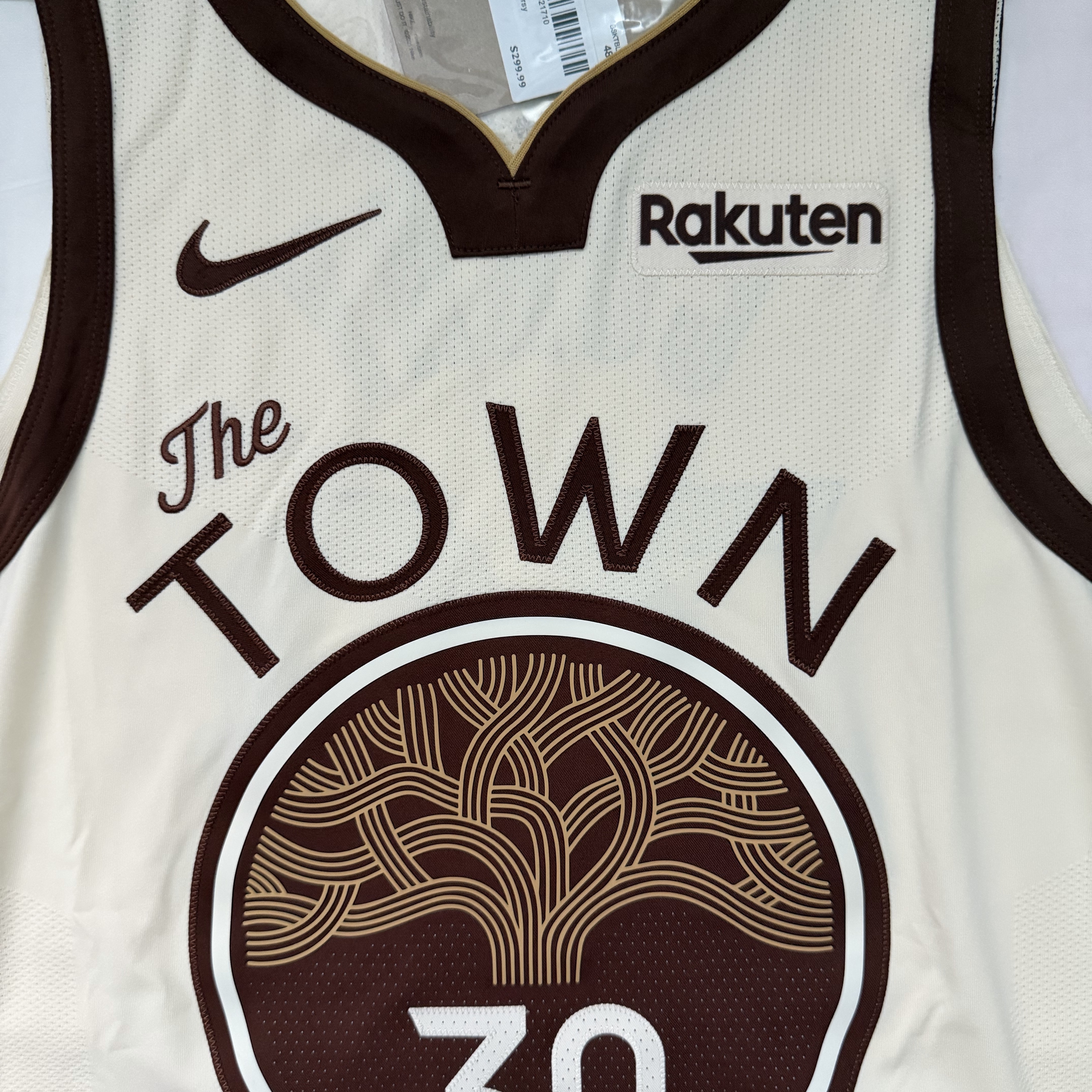 Nike Stephen Curry Golden State Warriors City Edition NBA Swingman Jersey Natural (HM5981-123) (Marking Ver.) 착용 스타일 - 3