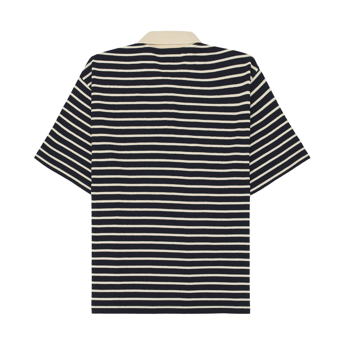 아페쎄 스트라이프 폴로 셔츠 다크 네이비 블루(A.P.C. Striped Polo Shirt Dark Navy Blue) - 2
