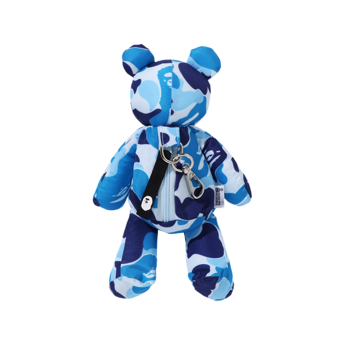 베이프 ABC 카모 베어 에코 백 S 트래블 블루(BAPE ABC Camo Bear Eco Bag S Travel Blue) - 3
