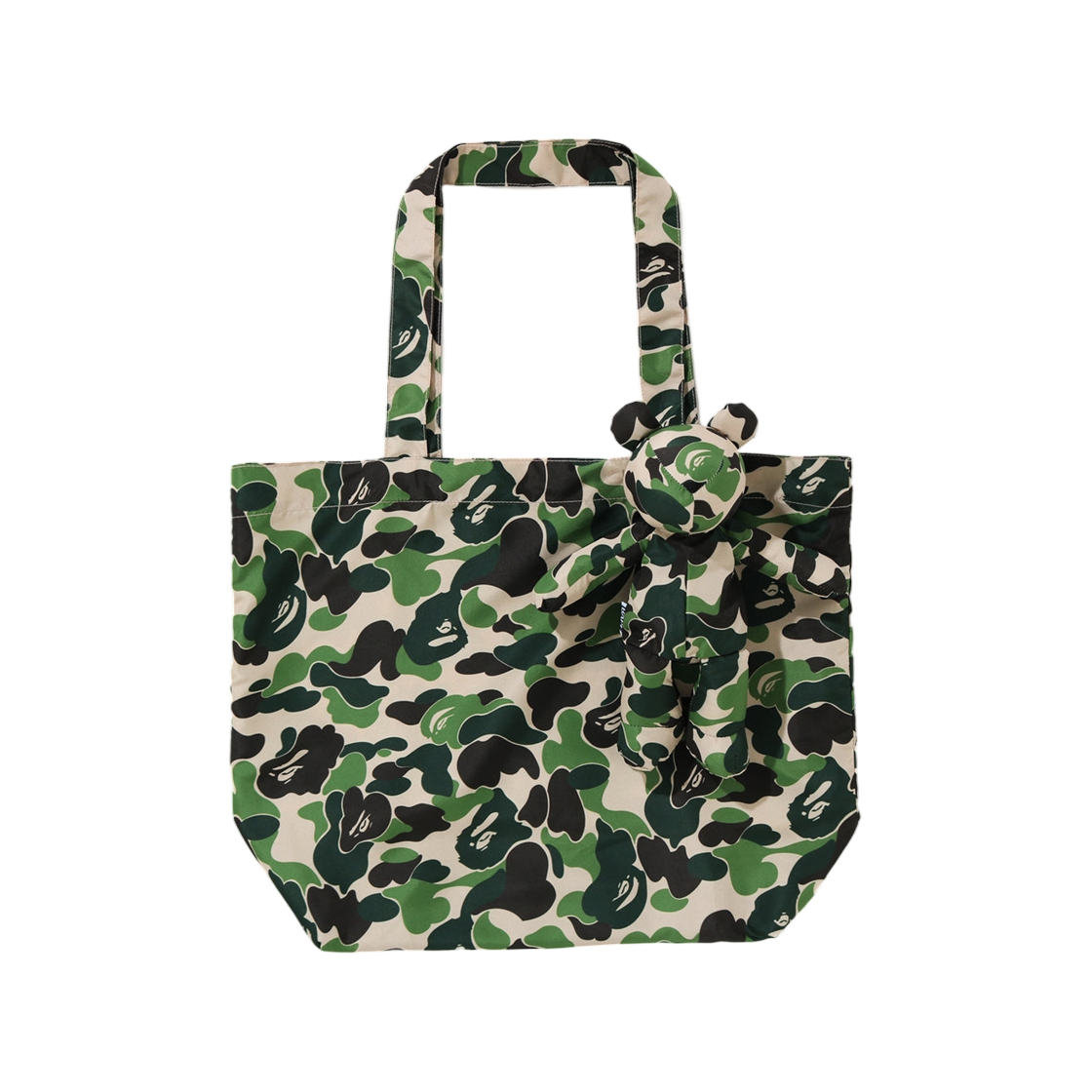 베이프 ABC 카모 베어 에코 백 S 트래블 그린(BAPE ABC Camo Bear Eco Bag S Travel Green)