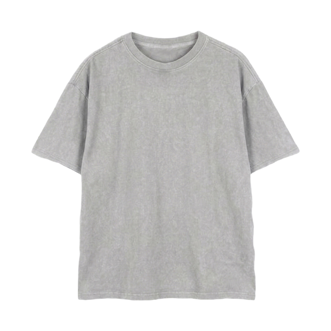 지크립 라운드넥 베이직 피그먼트 워싱 루즈핏 반팔 티셔츠 애쉬그레이(GCLIP Round Neck Basic Pigment Washed Loose Fit Short Sleeve T-shirt Ash Gray) - 2