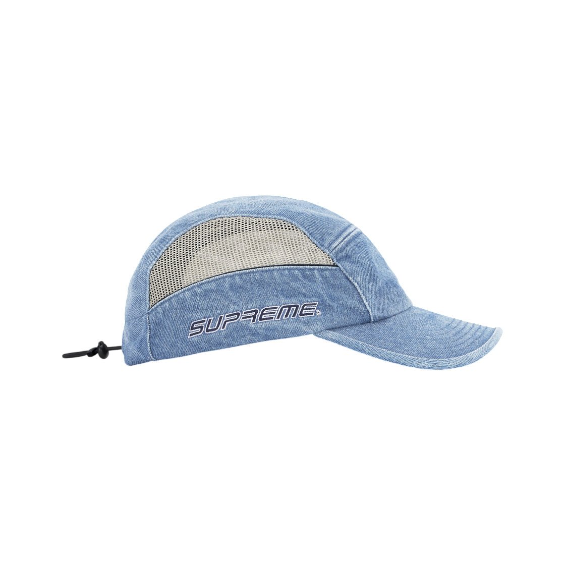 슈프림 사이드 메쉬 파이핑 캠프캡 데님 - 26SS(Supreme Side Mesh Piping Camp Cap Denim - 26SS) - 2