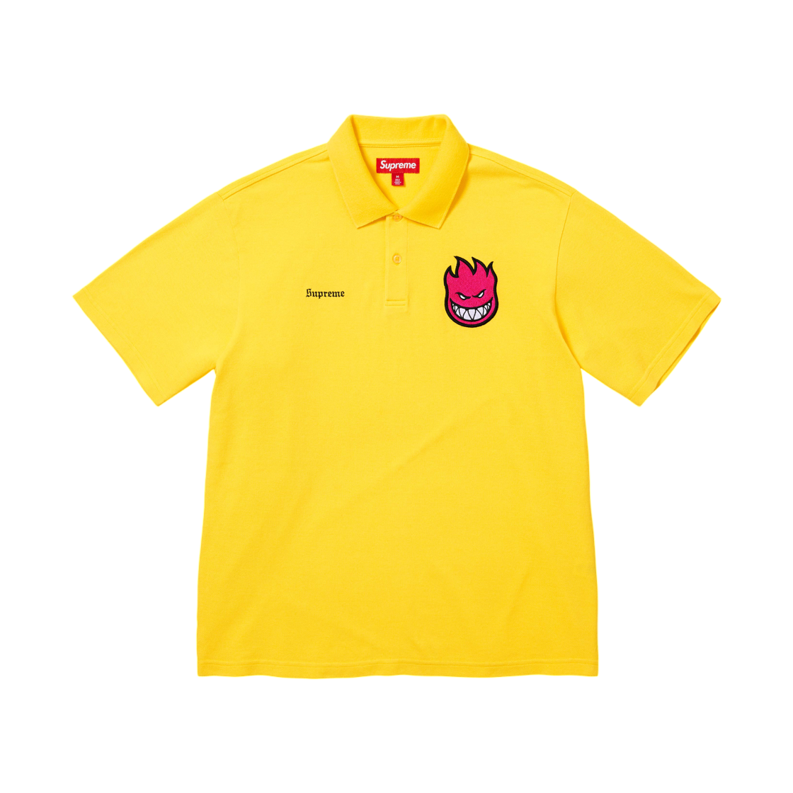 - Supreme x Spitfire Polo Yellow - 26SS
