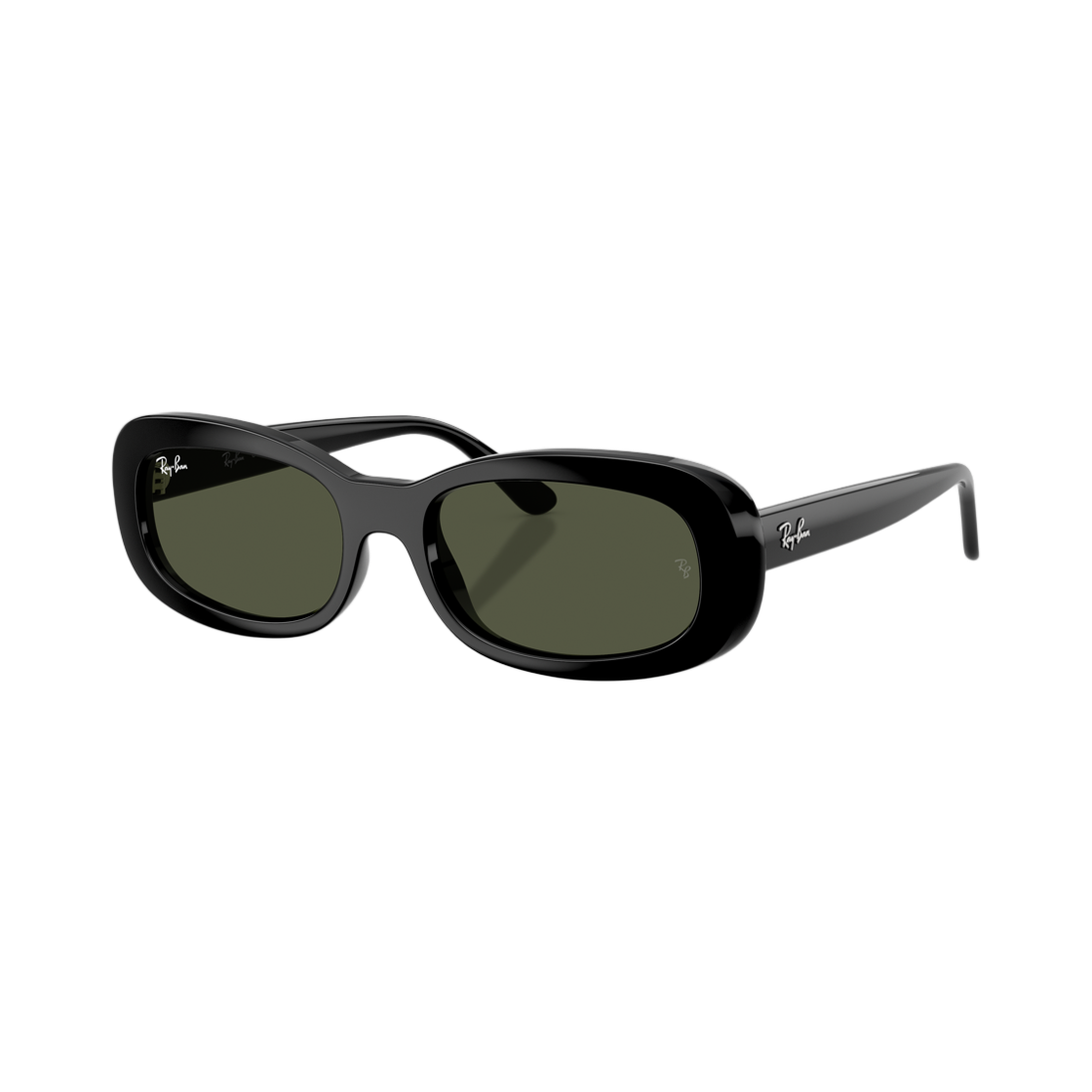 RB2221F-901/31 Ray-Ban RB2221 Polished Black Frame Green Lense Low Bridge Fit