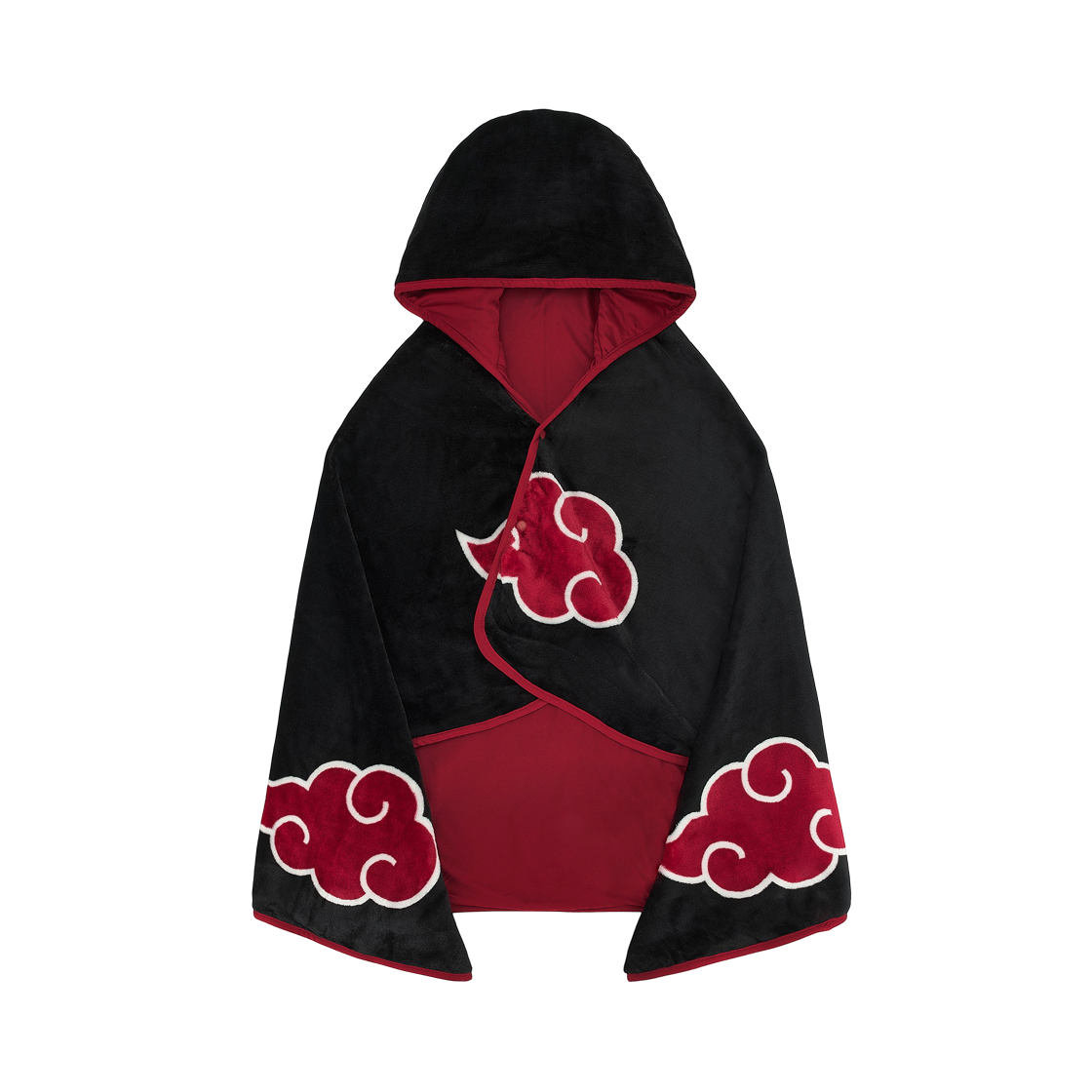 스파오 x 나루토 후드 담요 블랙(Spao x Naruto Hooded Blanket Black)