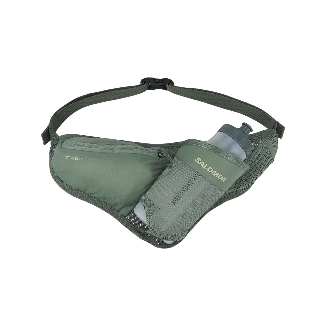 살로몬 액티브 3D 보틀 벨트 브라이트 카키(Salomon Active 3D Bottle Belt Bright Khaki) - 1