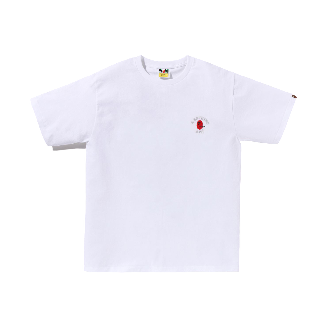 - BAPE College One Point Embroidery T-Shirt White