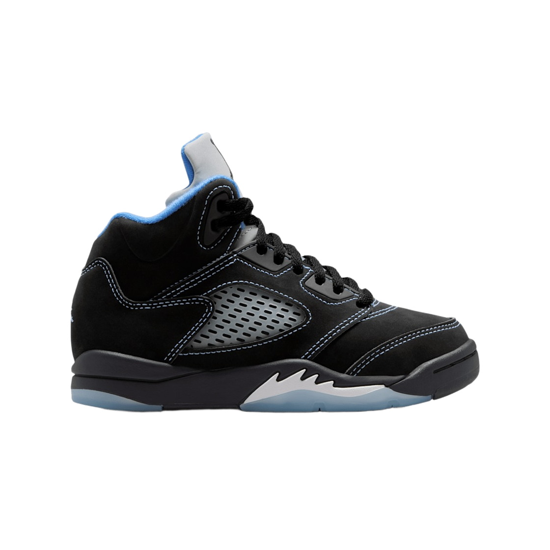 440889-008 (PS) Jordan 5 Black Carolina Black and University Blue