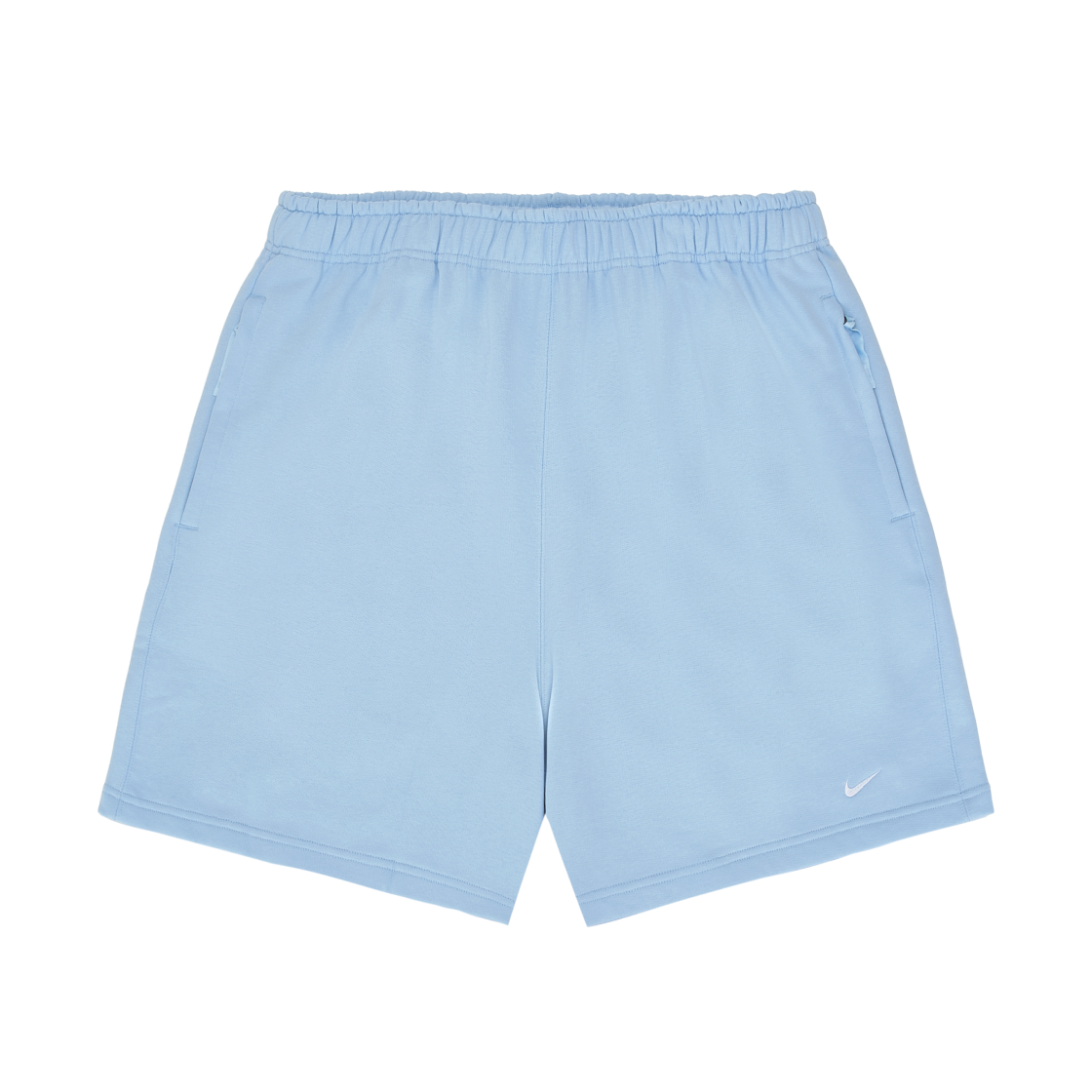 DX0818-441 Nike Solo Swoosh French Terry Shorts Celestine Blue White - Asia