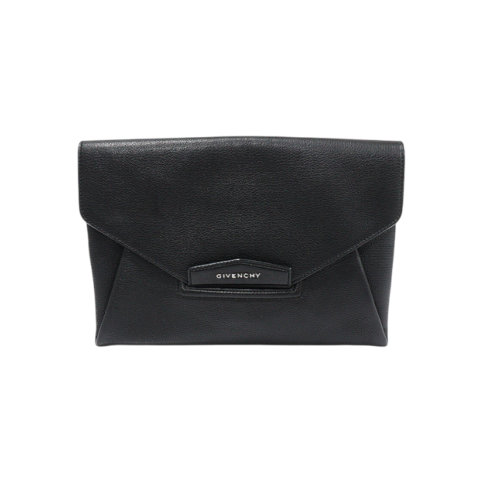 지방시 BB05227012 블랙 고트스킨 안티고나 미디움 엔벨로프 파우치 클러치(Givenchy Antigona Medium Envelope Pouch in Black Goatskin)