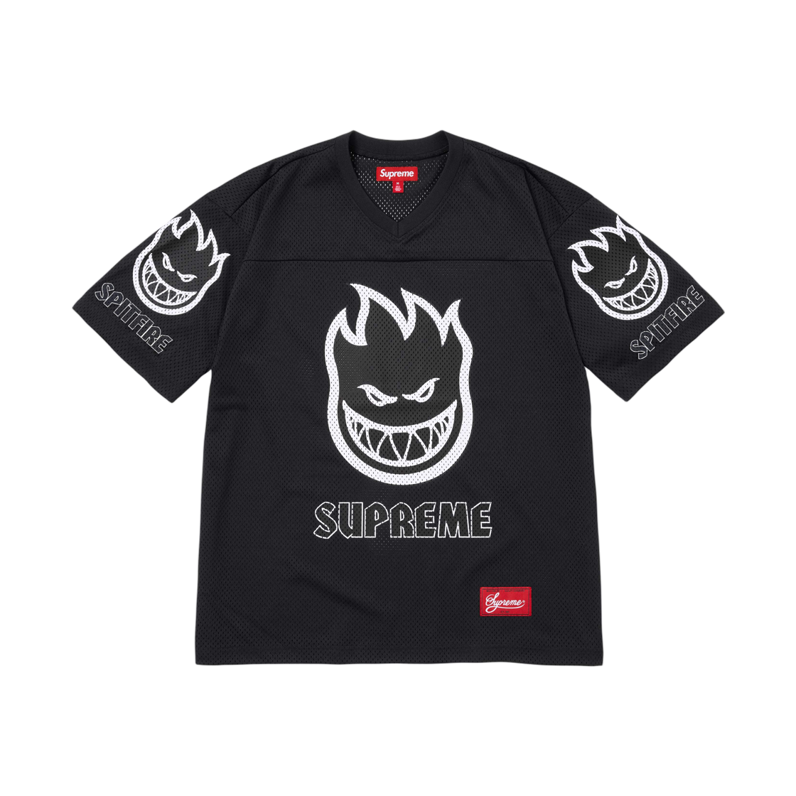 슈프림 x 스핏파이어 풋볼 저지 블랙 - 26SS(Supreme x Spitfire Football Jersey Black - 26SS) - 1