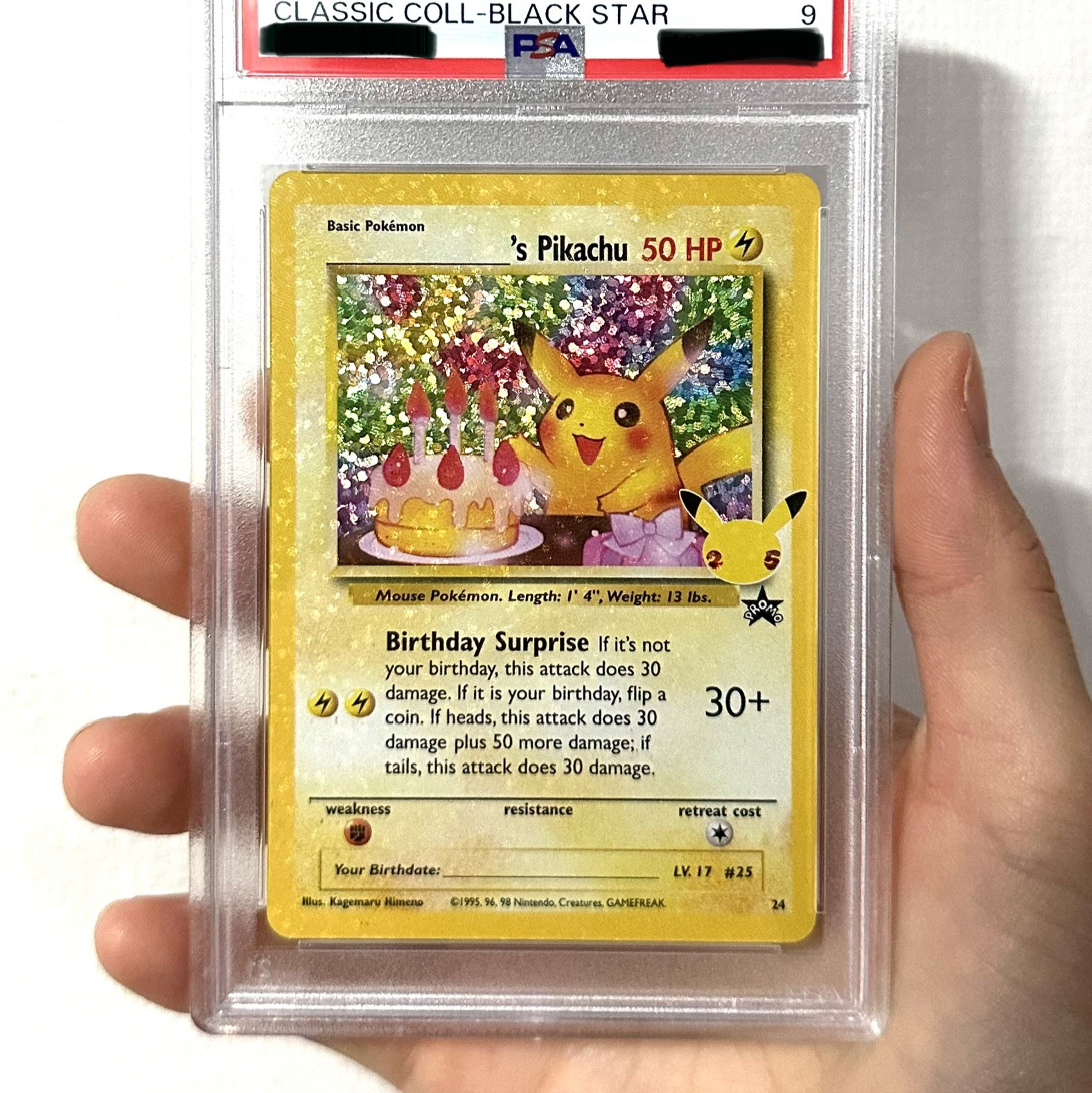 Pokemon TCG Pikachu P Celebrations (English Ver.) 착용 스타일