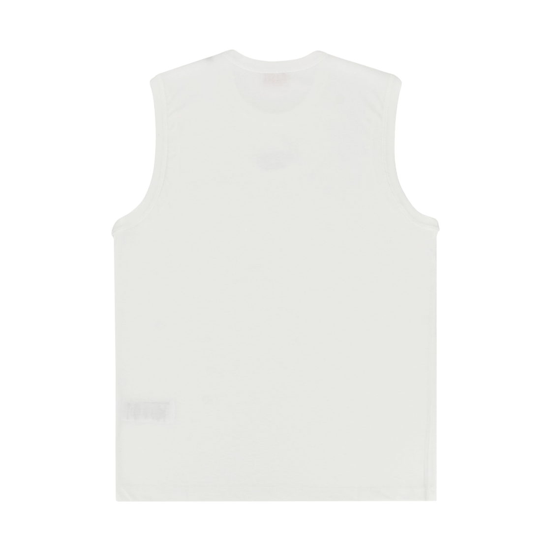 디젤 메탈릭 오발 D 코튼 탑 슬리브리스 화이트(Diesel Sleeveless Cotton Top with Metallic Oval D White) - 2