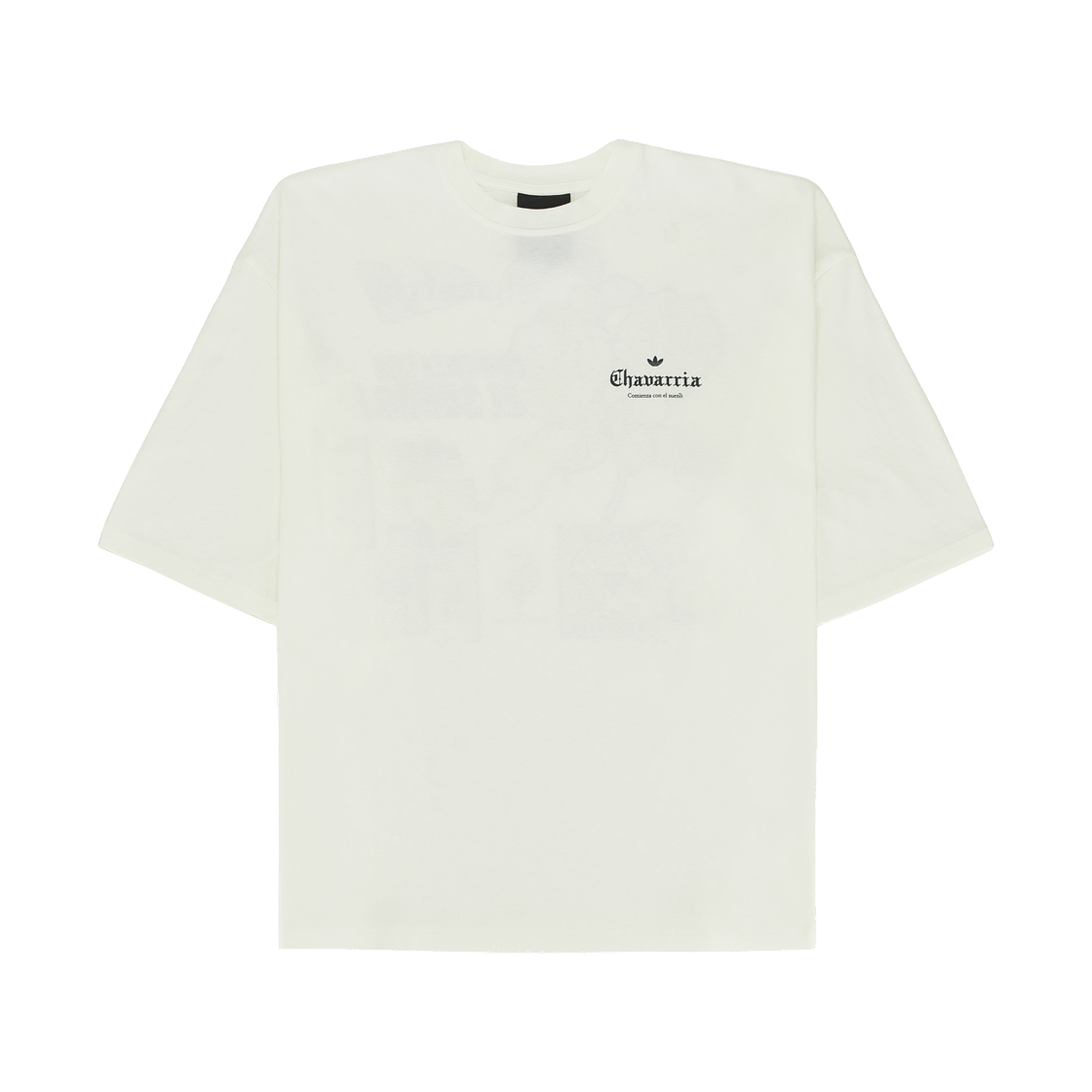 KY7707 Adidas x Willy Chavarria Graphic T-Shirt Off White - KR Sizing