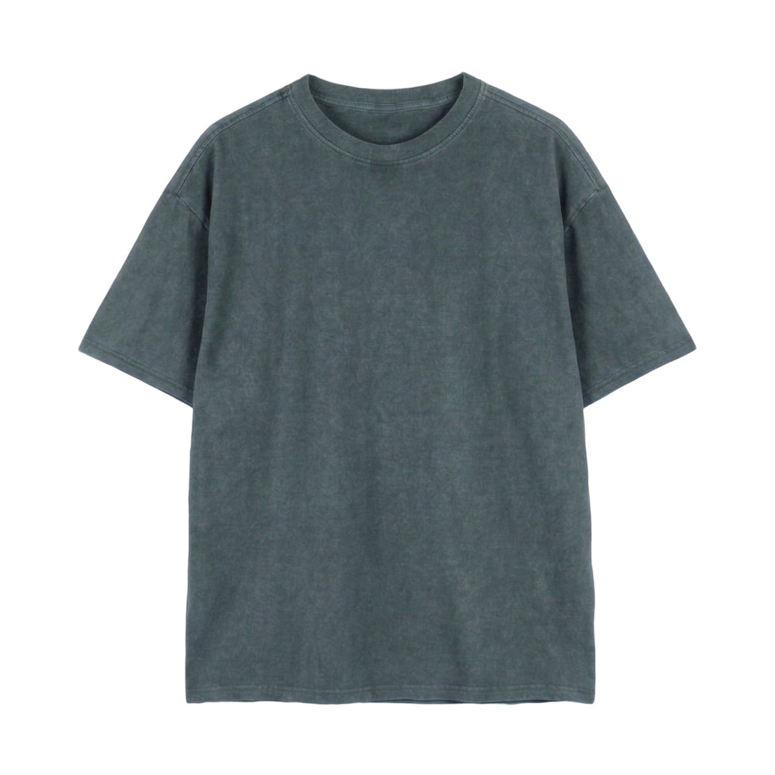 지크립 라운드넥 베이직 피그먼트 워싱 루즈핏 반팔 티셔츠 틸블루(GCLIP Round Neck Basic Pigment Washed Loose Fit Short Sleeve T-shirt Teal Blue) - 2