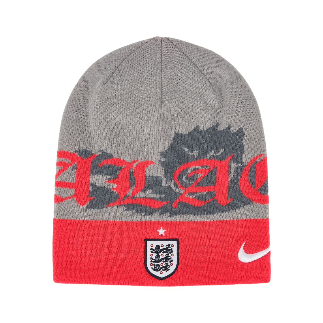 팔라스 x 나이키 잉글랜드 언커프드 비니 퓨터 그레이 쿨 그레이(Palace x Nike England Uncuffed Beanie Pewter Grey Cool Grey)