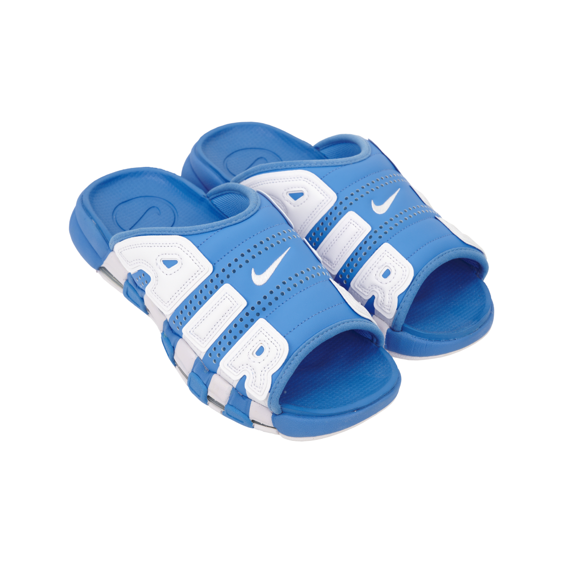 나이키 에어 모어 업템포 슬라이드 유니버시티 블루(Nike Air More Uptempo Slide University Blue) - 4