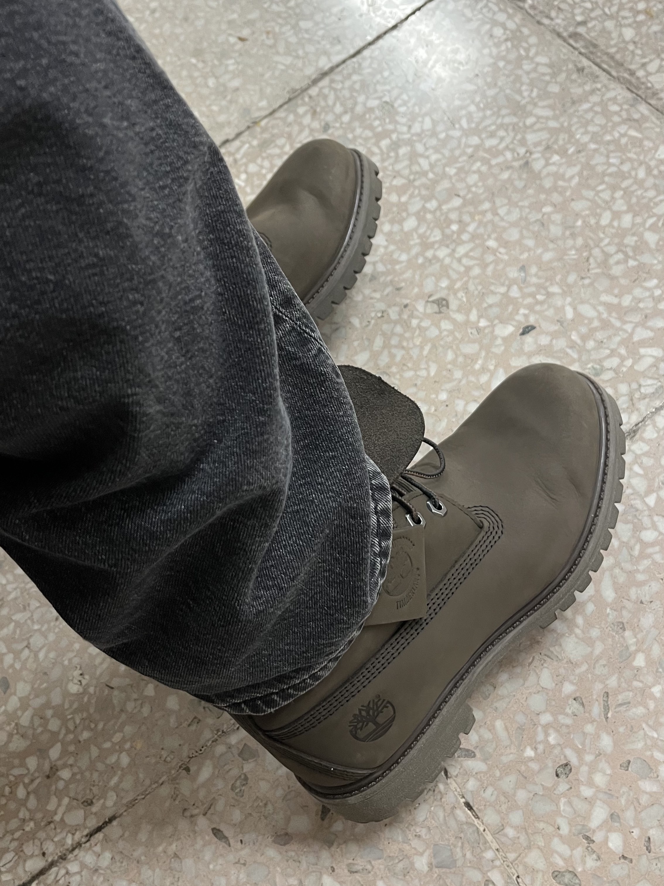 Timberland Premium 6 inch Waterproof Boot Dark Brown - Wide, Our Legacy Ladon Leather Keychain Black 착용 스타일 - 4